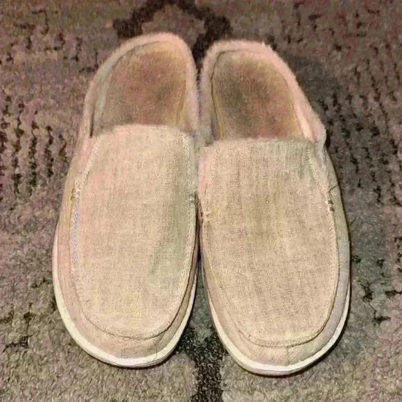 Womens 8 hey dude lexi sparkling gold slip on shoes - Picture 1 of 4